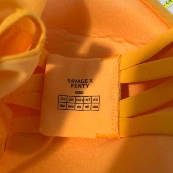 Savage X Fenty Orange Microfiber Balconette bra, size 40DD - Picture 5 of 6